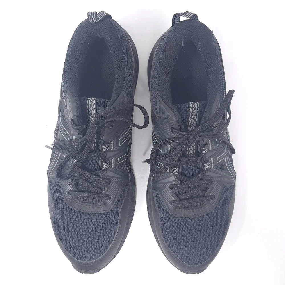 ASICS GEL-Venture 8 Men's Size 8 Trail Running Shoes Triple Black 1011B396